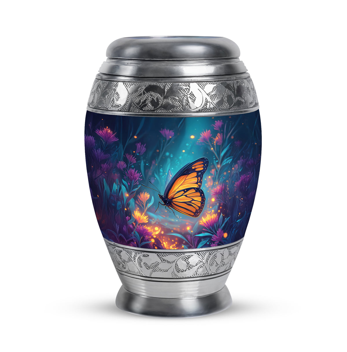 Dignified Blue Butterfly Cremation Urn for Ashes - Yatskia