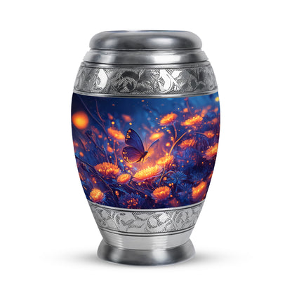 Blessed Butterfly Cremation Urns for Human Ashes - Blue 10-inch - Yatskia