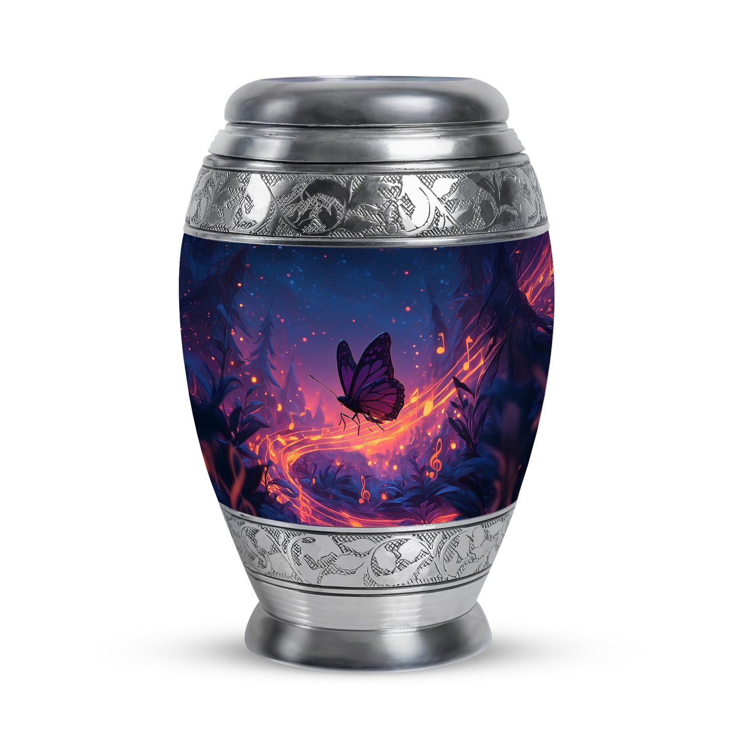 Harmonious Butterfly Cremation Urns for Human Ashes - Blue 10-inch - Yatskia