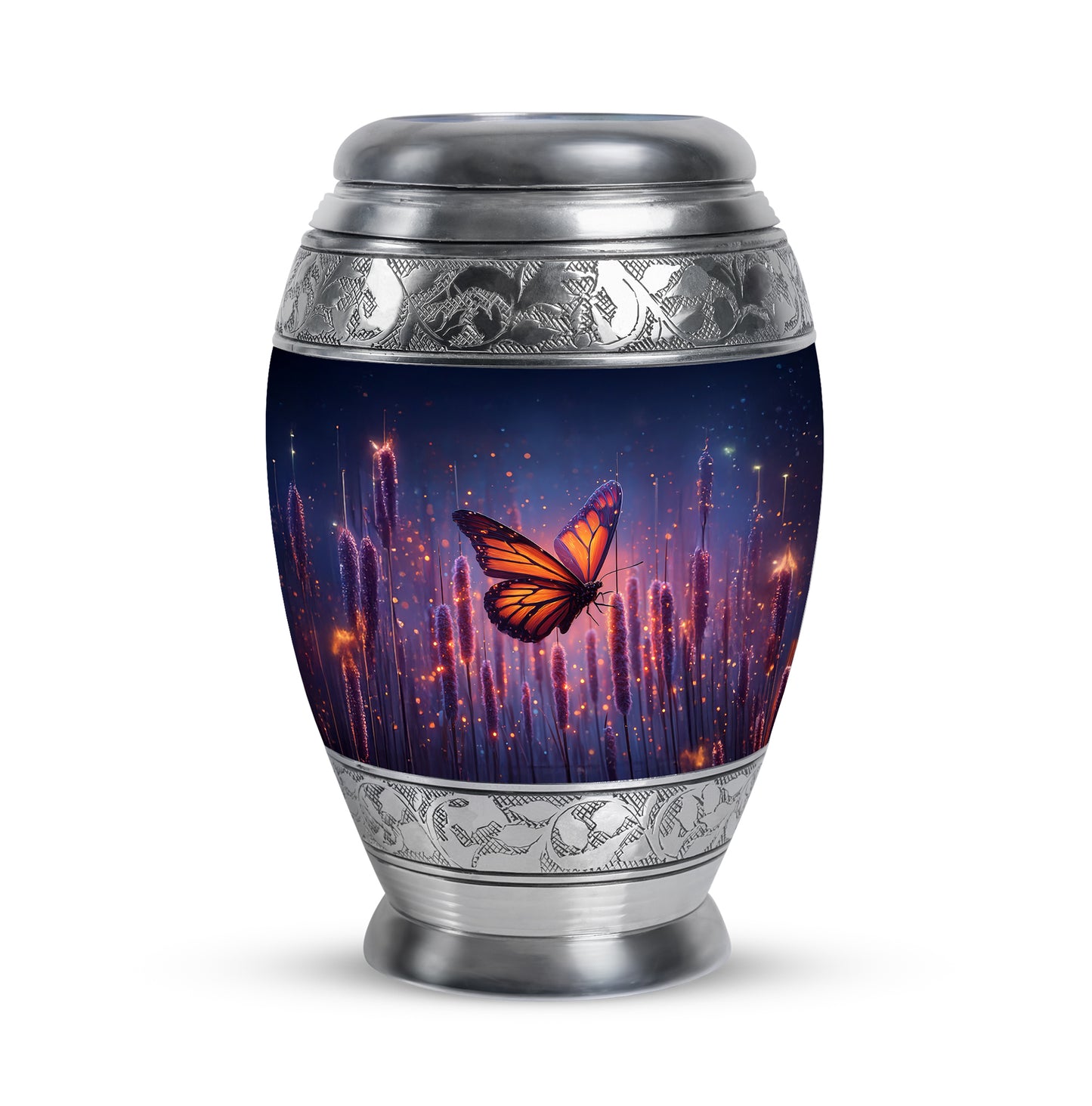 Sublime Butterfly Cremation Urns for Human Ashes - Blue 10-inch - Yatskia