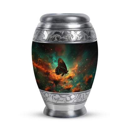 Personalized Teal Butterfly Cremation Urns for Ashes - Majestic - Yatskia