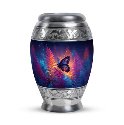 Harmonious Butterfly Cremation Urns for Human Ashes - Blue 10-inch - Yatskia