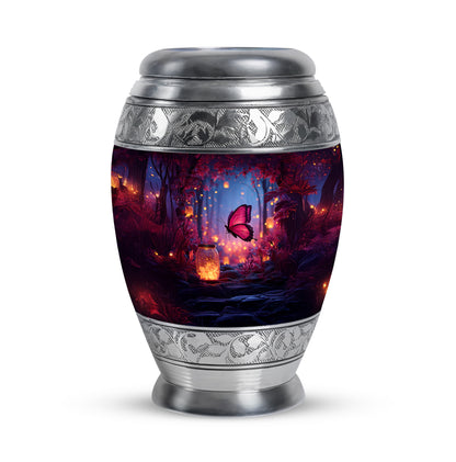 Personalized Butterfly Cremation Urns - Tranquil Blue 10-inch, 200 cu in - Yatskia