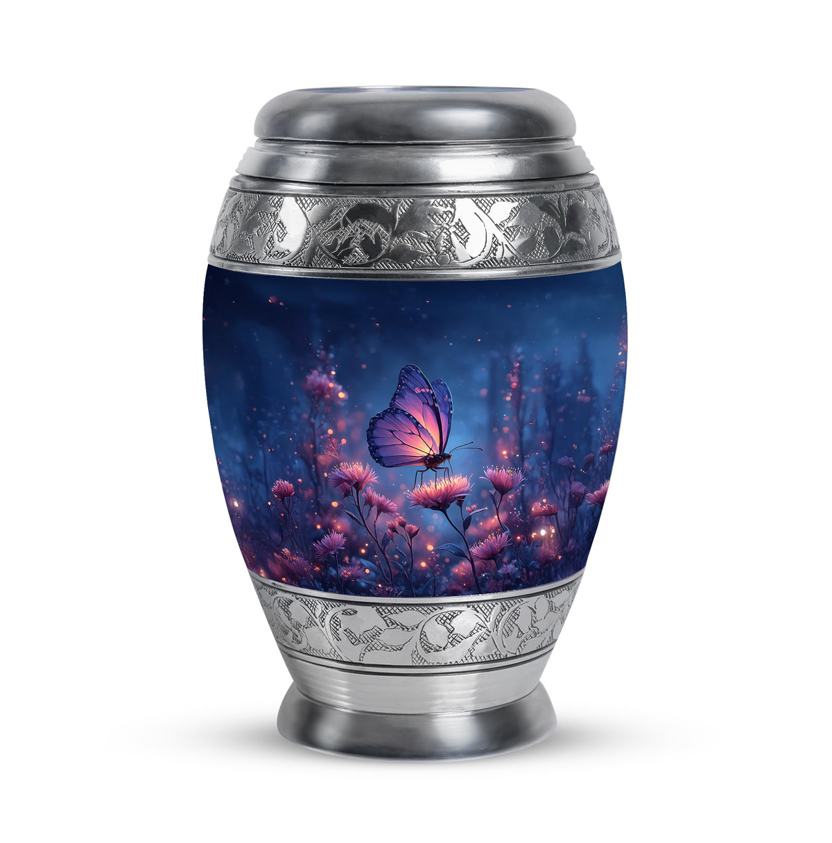 Radiant Butterfly Memorial Cremation Urns Blue - Yatskia