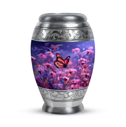 Remarkable Butterfly Memorial Cremation Urns - Blue 10-inch, 200 cu in - Yatskia