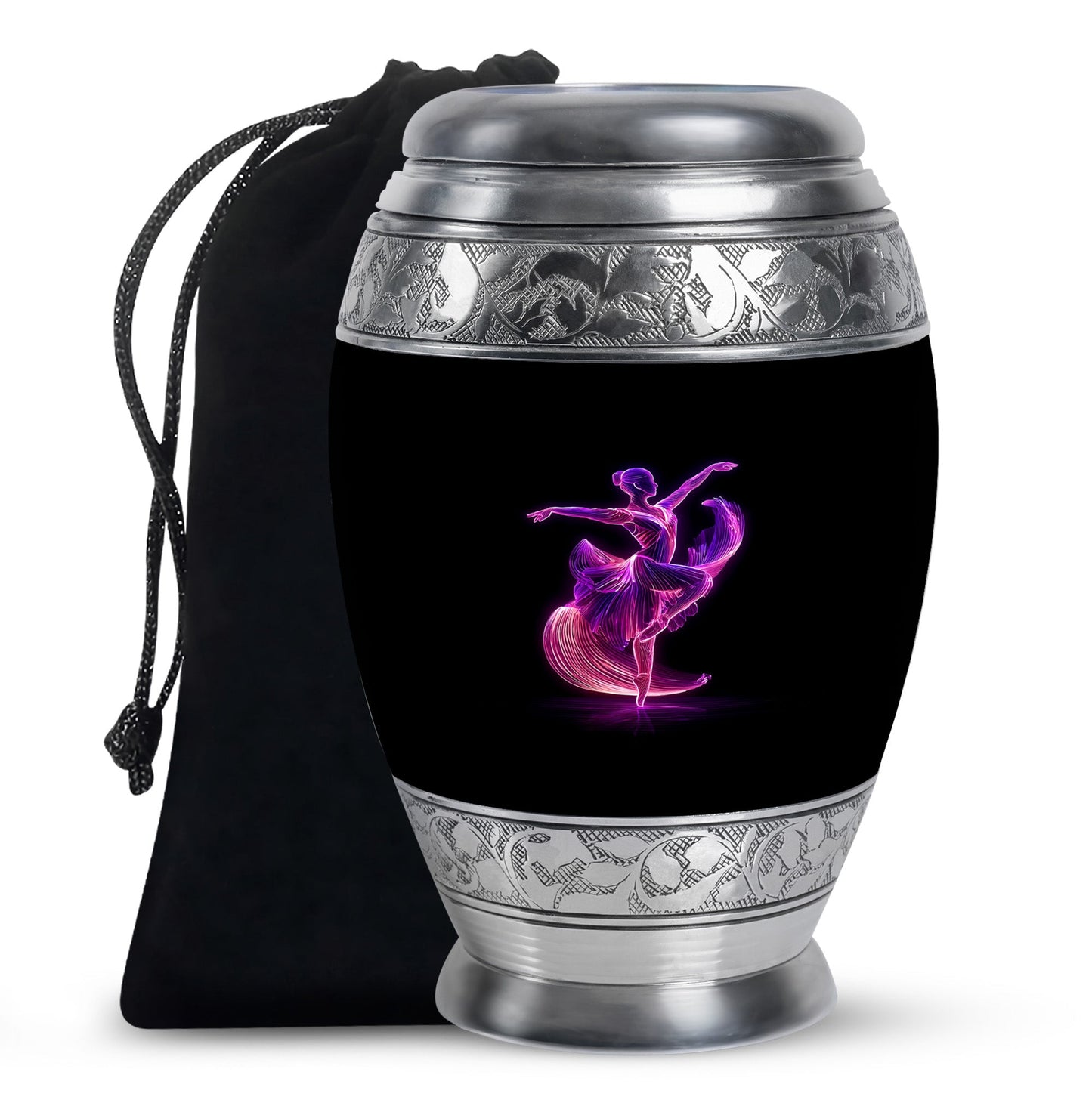 Personalized Artistic Cremation Urn for Women - 10-inch, 200 cu in - Yatskia