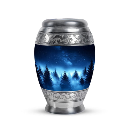 Personalized Blue Blue Cremation Urns for Ashes - Majestic 10-inch - Yatskia