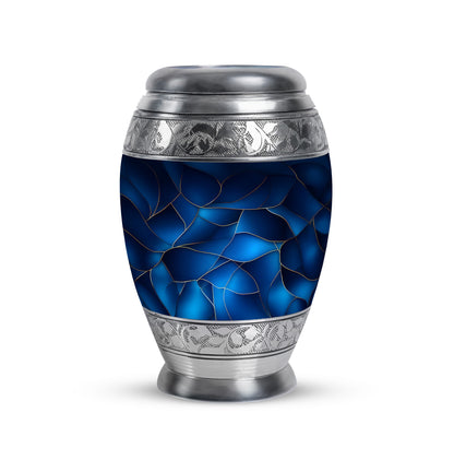 Personalized Blue Blue Cremation Urns for Ashes - Peaceful 10-inch - Yatskia