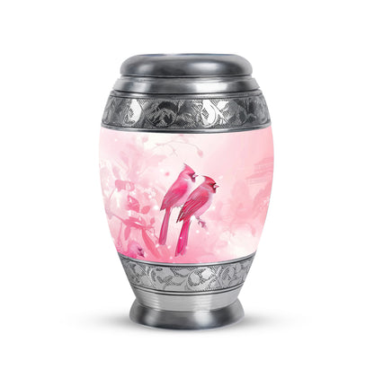 Timeless Red Cardinal Cremation Urn for Ashes - 10-inch, 200 cu in - Yatskia