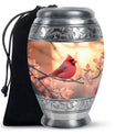 Cardinal Bird Urn For Adult Female - Bird Burial Urns Adult Female