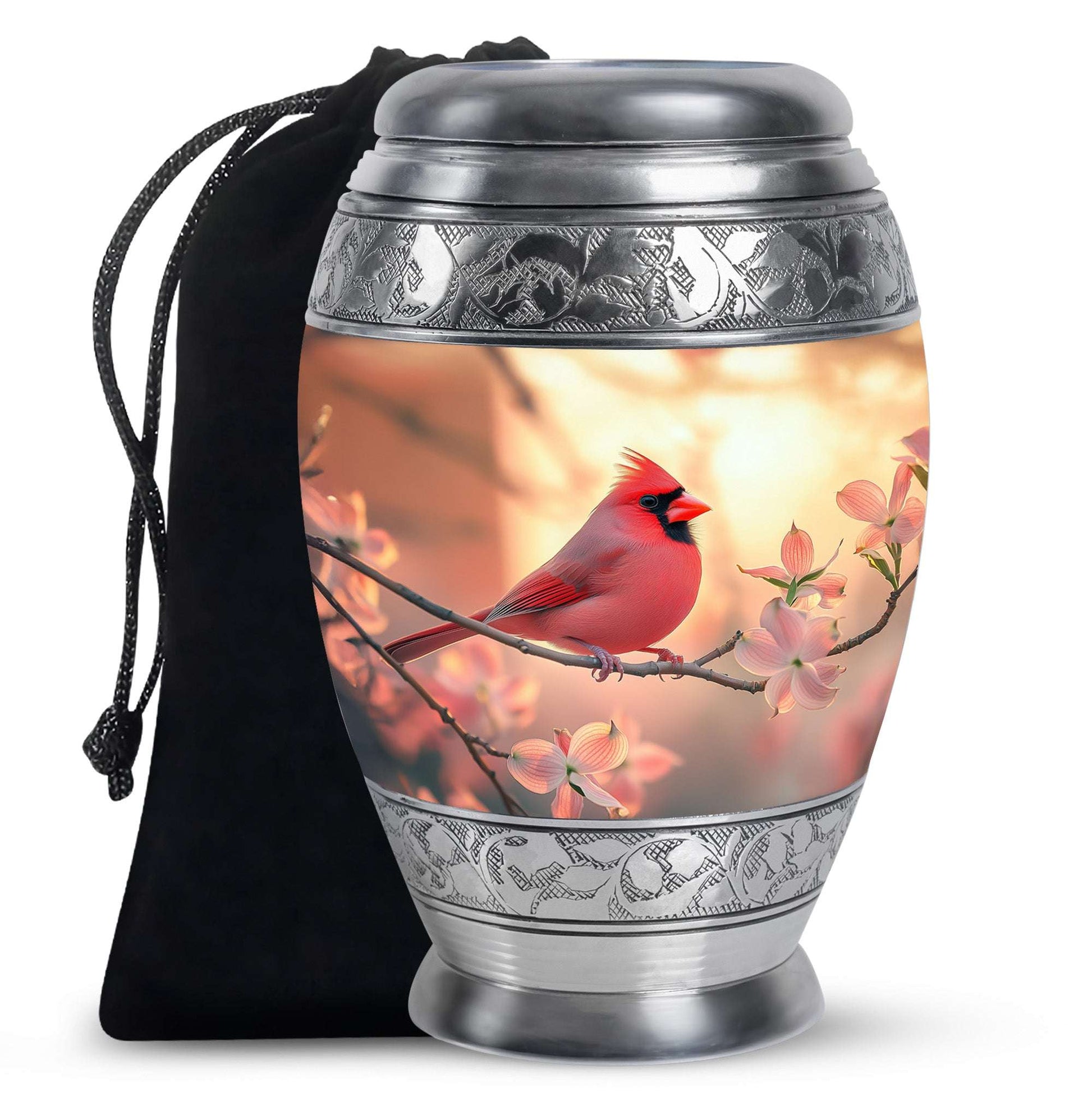 Cardinal Bird Urn For Adult Female - Bird Burial Urns Adult Female