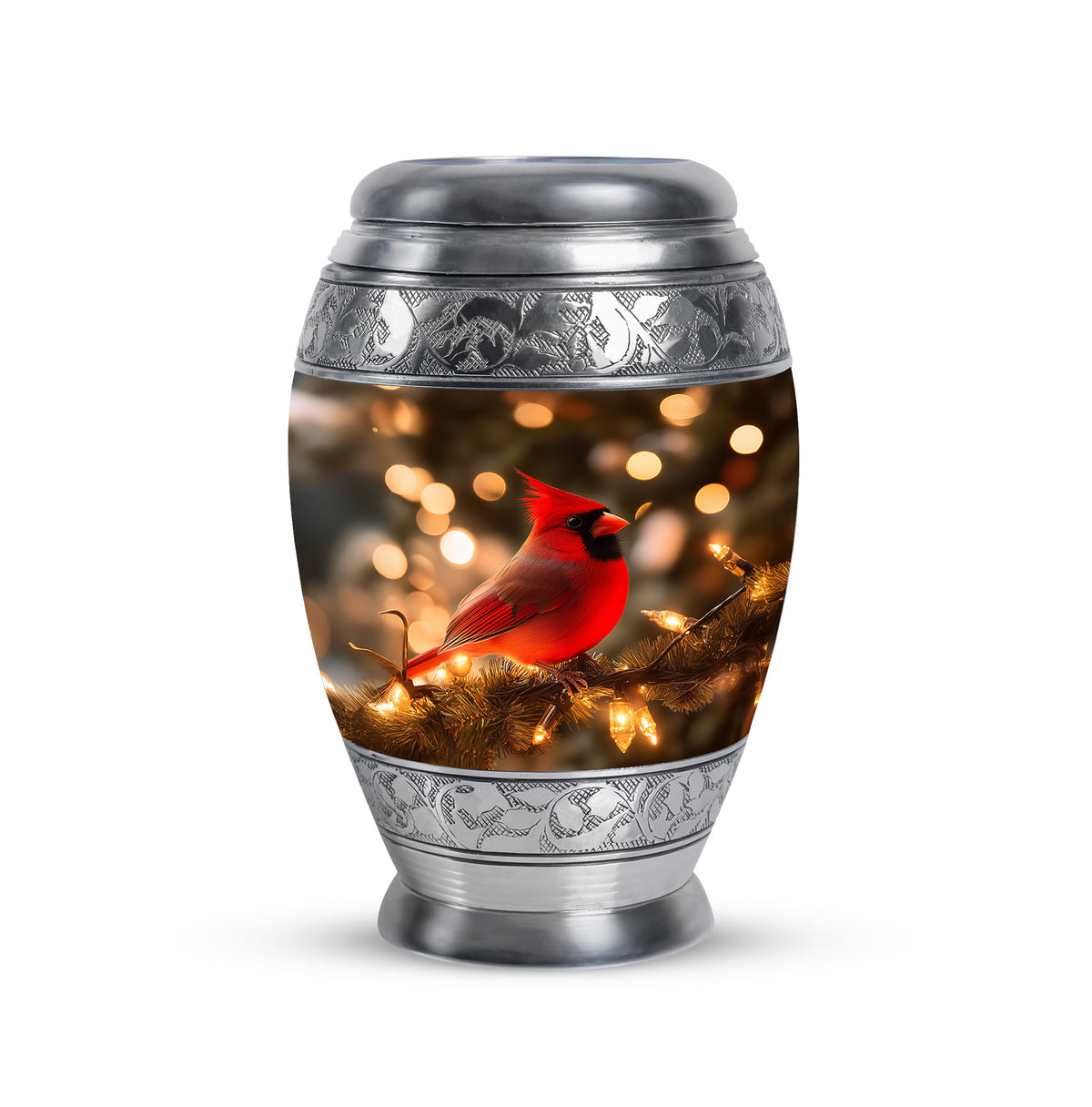 Distinguished Gold Cardinal Cremation Urn for Ashes - Yatskia