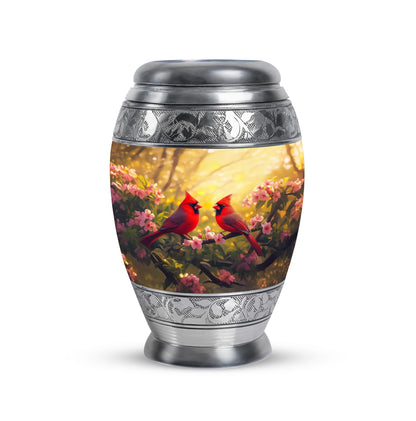 Gold Cardinal Cremation Urns - Enduring Devotion 10-inch, 200 cu in - Yatskia