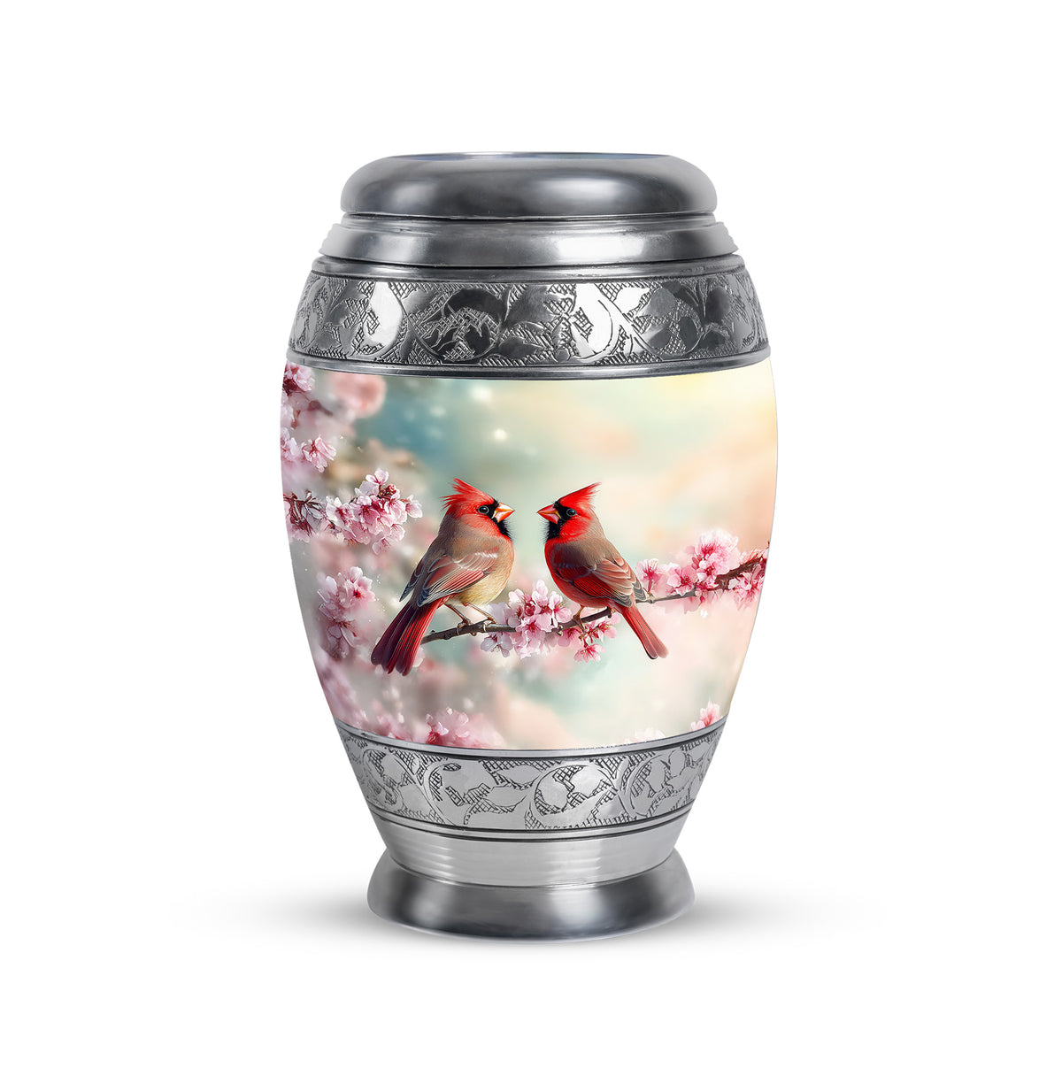 Teal Cardinal Promise Cremation Urns for Human Ashes - Yatskia