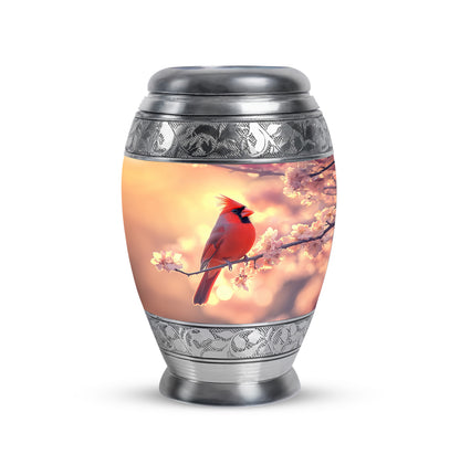 Blessed Cardinal Cremation Urns for Human Ashes - Gold 10-inch - Yatskia
