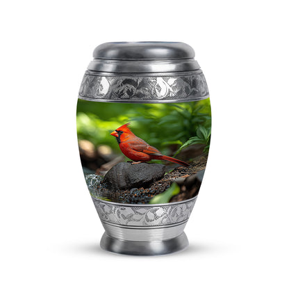 Blessed Cardinal Cremation Urns for Human Ashes - Green 10-inch - Yatskia