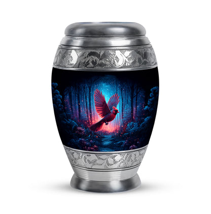 Black Venerable Cardinal Cremation Urns for Human Ashes - 10-inch, 200 cu in - Yatskia