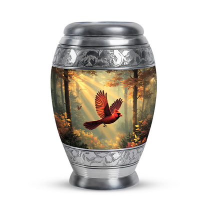 Personalized Eternal Cardinal Cremation Urns - Gold 10-inch, 200 cu in - Yatskia