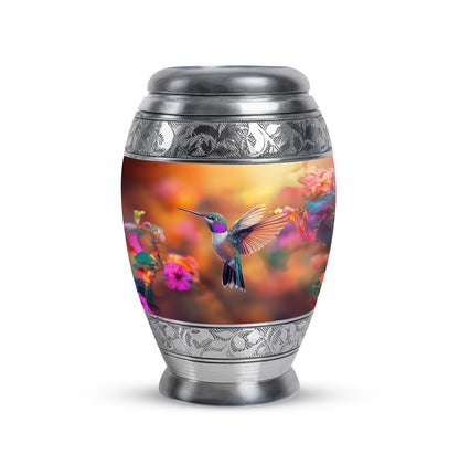Gold Hummingbird Cremation Urns - Imperial Honor 10-inch, 200 cu in - Yatskia