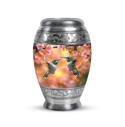 Blessed Hummingbird Cremation Urns for Human Ashes - Gold 10-inch - Yatskia