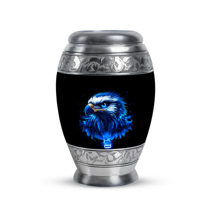 Illustrious Eagle Memorial Cremation Urns - Black 10-inch, 200 cu in - Yatskia