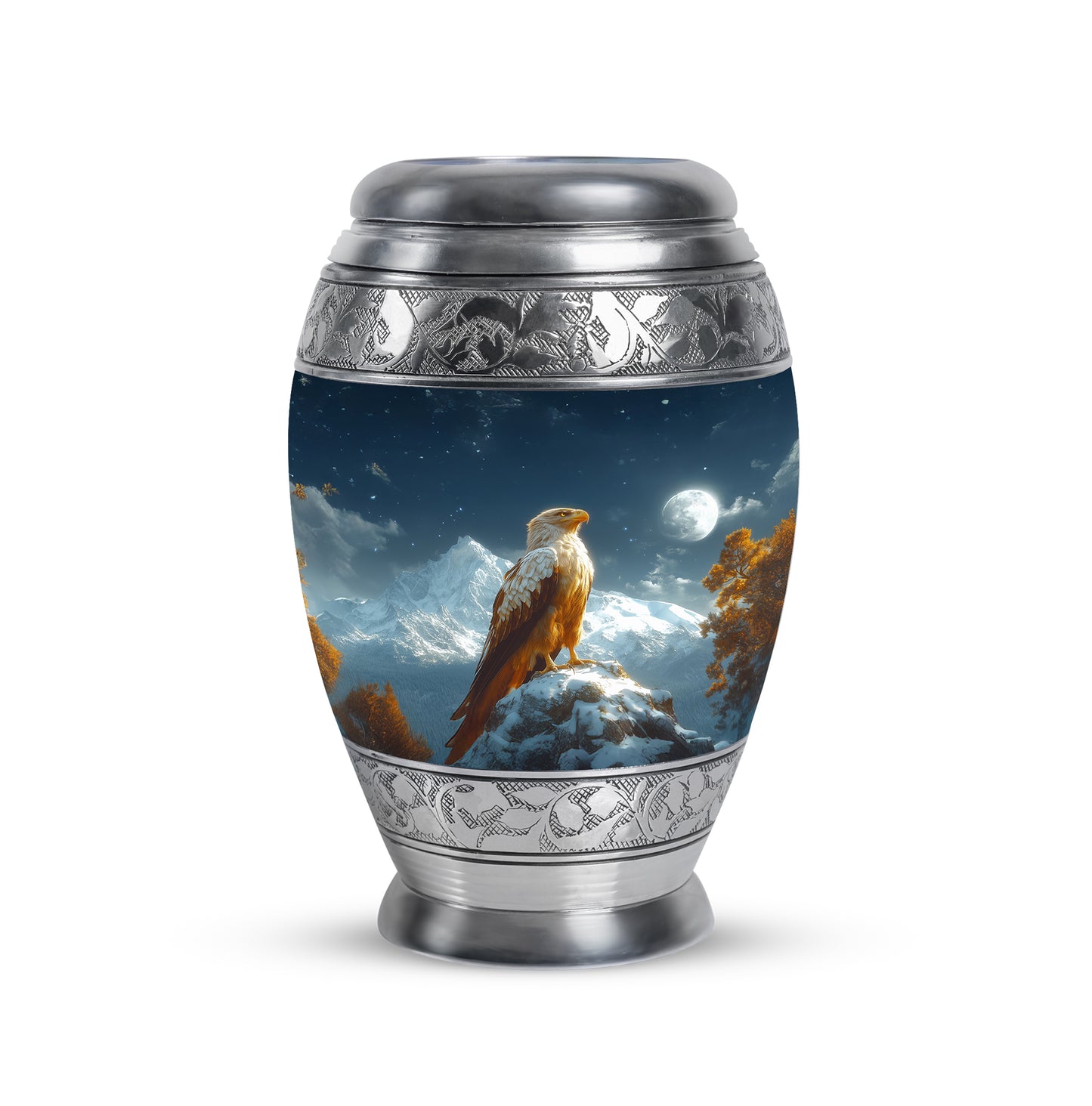 Blue Eagle Passage Cremation Urns for Human Ashes - 10-inch, 200 cu in - Yatskia