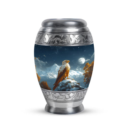 Blue Eagle Passage Cremation Urns for Human Ashes - 10-inch, 200 cu in - Yatskia
