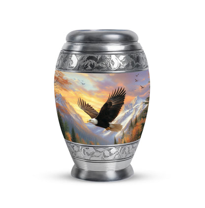 Personalized Eagle Cremation Urns - Wondrous Pink 10-inch, 200 cu in - Yatskia