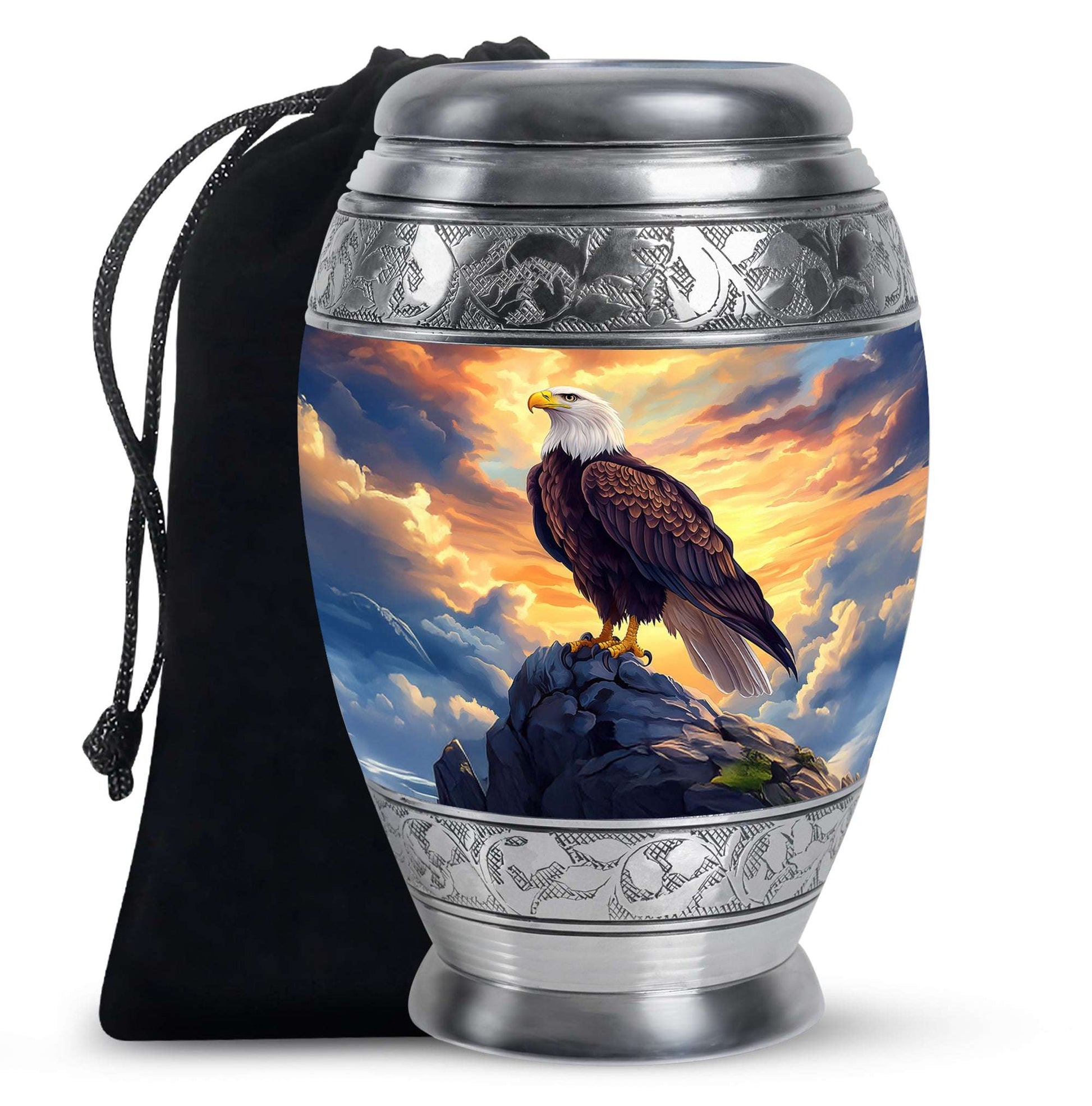 Eagle Funeral Cremation Urns For Ashes – Bird Keepsake Urns For Men