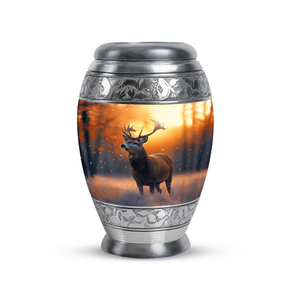 Hallowed Deer Cremation Urns for Human Ashes - Gold 10-inch - Yatskia