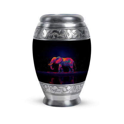 Personalized Blue Elephant Cremation Urns for Ashes - Majestic 10-inch - Yatskia