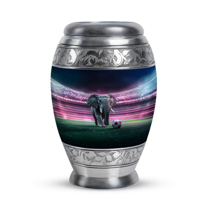Distinguished Black Elephant Cremation Urn for Ashes - 10-inch, 200 cu in - Yatskia