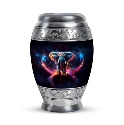 Black Elephant Benediction Cremation Urns for Human Ashes - 10-inch, 200 cu in - Yatskia
