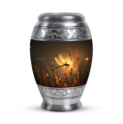 Personalized Gold Dragonfly Cremation Urns for Ashes - Captivating 10-inch - Yatskia