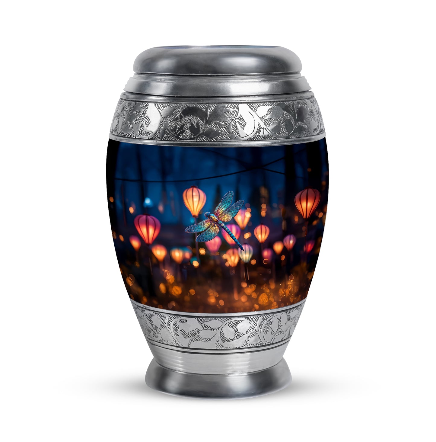 Blue Dragonfly Cremation Urns - Glorious Honor 10-inch, 200 cu in - Yatskia