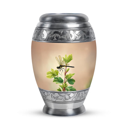 Gold Dragonfly Cremation Urns - Enduring Devotion 10-inch, 200 cu in - Yatskia