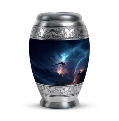 Hallowed Dragonfly Cremation Urns for Human Ashes - Blue 10-inch - Yatskia