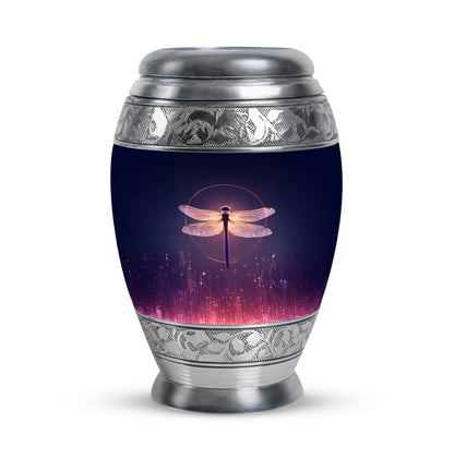 Blue Beloved Dragonfly Cremation Urns for Human Ashes - 10-inch, 200 cu in - Yatskia