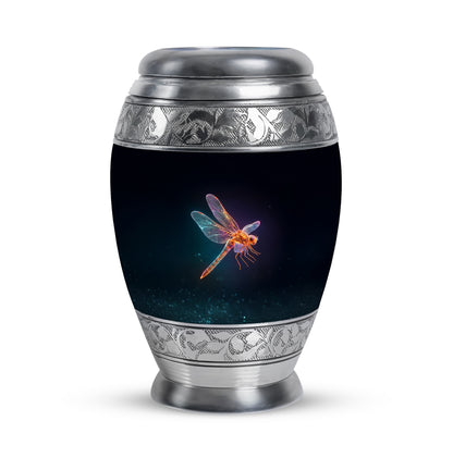 Personalized Black Dragonfly Cremation Urns for Ashes - Enchanting 10-inch - Yatskia