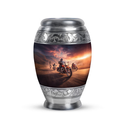 Personalized Pink Bike Cremation Urns for Ashes - Majestic 10-inch - Yatskia