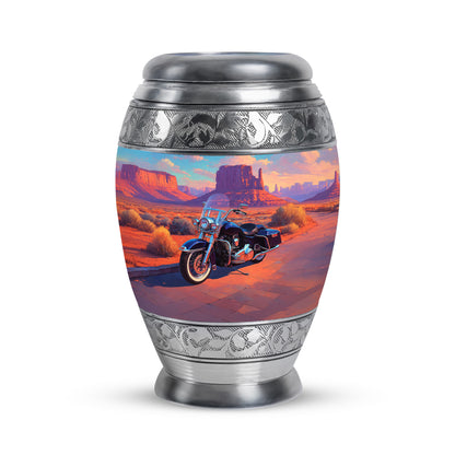 Personalized Teal Bike Cremation Urns for Ashes - Captivating 10-inch - Yatskia
