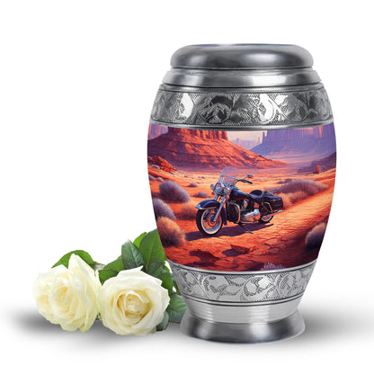 Personalized Bike Cremation Urns - Eminent Red 10-inch, 200 cu in - Yatskia