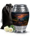 Motorcycle Cremation Urn – Sunset Mountain Large Urns For Female & Male