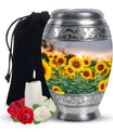 Sunflower Field Urn Human Ashes Large – Cremation Keepsakes For Men