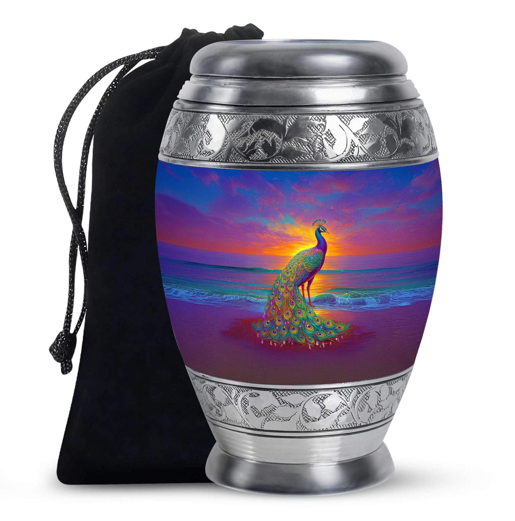 Peacock Urn Keepsakes For Ashes - Peacock Burial Urns For Humans