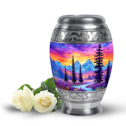 Regal Beach Memorial Cremation Urns - Blue 10-inch, 200 cu in - Yatskia