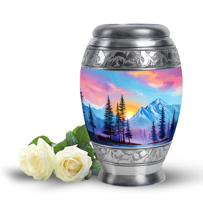 Personalized Beach Cremation Urns - Soothing Blue 10-inch, 200 cu in - Yatskia