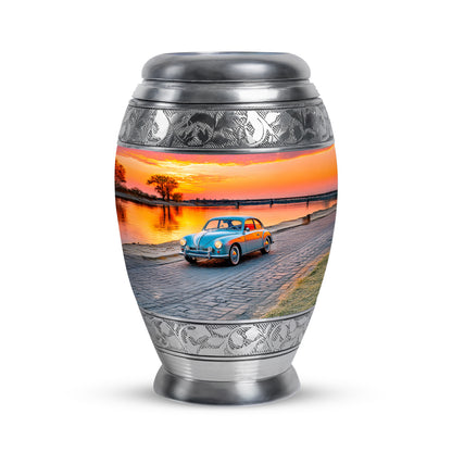 Personalized Pink Sovereign Car Cremation Urns for Human Ashes - 10-inch, 200 cu in - Yatskia