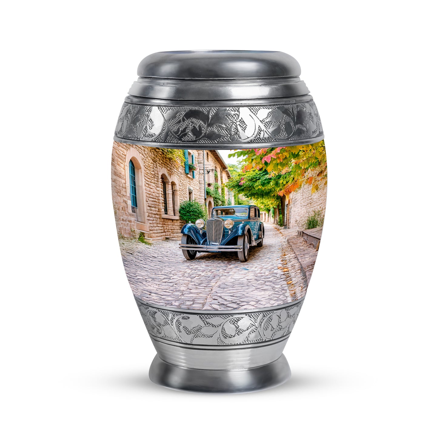 Stunning Gold Car Farewell Urn for Human Ashes - 10-inch, 200 cu in - Yatskia