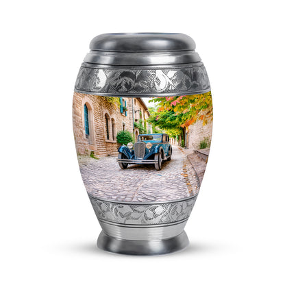 Stunning Gold Car Farewell Urn for Human Ashes - 10-inch, 200 cu in - Yatskia